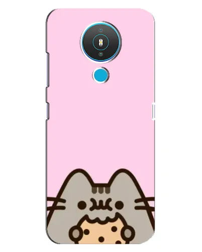 Чехол для Nokia 1.4 с картинкой «Pusheen и печенье»