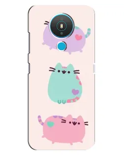 Чехол для Nokia 1.4 с картинкой «Pusheen трио» Чехол для Nokia 1.4 с картинкой «Pusheen трио»