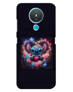 Чохол для Nokia 1.4 з картинкою «Stitch у квітах»