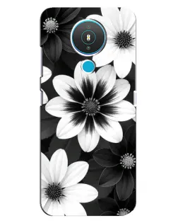 Чехол для Nokia 1.4 с картинкой «Монохромные астры» Чехол для Nokia 1.4 с картинкой «Монохромные астры»