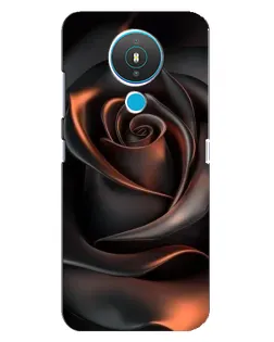 Чехол для Nokia 1.4 с картинкой «Шелковая черная роза» Чехол для Nokia 1.4 с картинкой «Шелковая черная роза»