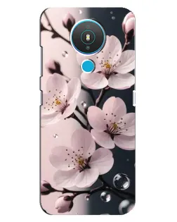 Чехол для Nokia 1.4 с картинкой «Нежная сакура и капли» Чехол для Nokia 1.4 с картинкой «Нежная сакура и капли»