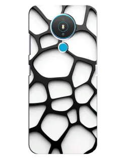 Чехол для Nokia 1.4 с картинкой «Белая объемная сетка» Чехол для Nokia 1.4 с картинкой «Белая объемная сетка»