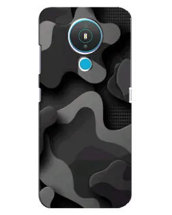 Чехол для Nokia 1.4 с картинкой «Темный абстрактный камуфляж» Чехол для Nokia 1.4 с картинкой «Темный абстрактный камуфляж»