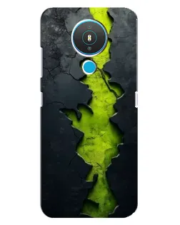 Чехол для Nokia 1.4 с картинкой «Салатовый разлом скалы» Чехол для Nokia 1.4 с картинкой «Салатовый разлом скалы»