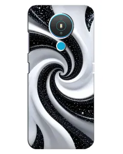 Чехол для Nokia 1.4 с картинкой «Черно-белая спираль» Чехол для Nokia 1.4 с картинкой «Черно-белая спираль»