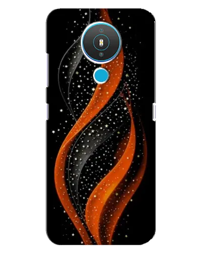Чехол для Nokia 1.4 с картинкой «Огненная звездная волна»