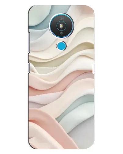 Чехол для Nokia 1.4 с картинкой «Пастельные нежные волны»