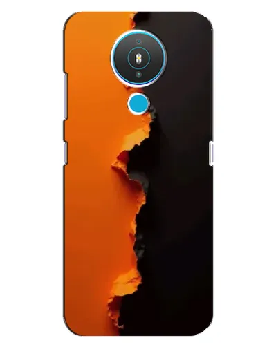 Чехол для Nokia 1.4 с картинкой «Оранжевый разлом»