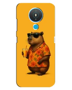 Чехол для Nokia 1.4 с картинкой «Капибара на отдыхе»