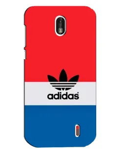 Чехол для Nokia 1 с картинкой «Ретро блоки Adidas»