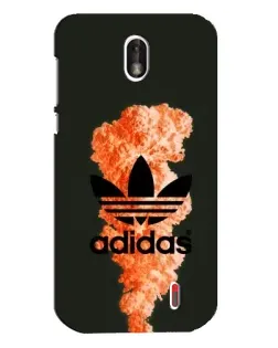 Чехол для Nokia 1 с картинкой «Оранжевый дым Adidas»