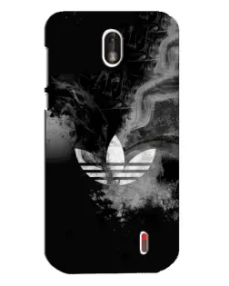 Чехол для Nokia 1 с картинкой «Абстрактный дым Adidas»