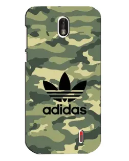 Чехол для Nokia 1 с картинкой «Милитари стиль Adidas»