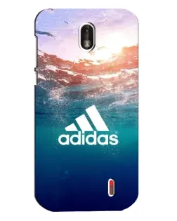 Чехол для Nokia 1 с картинкой «Океанская глубина адидас»