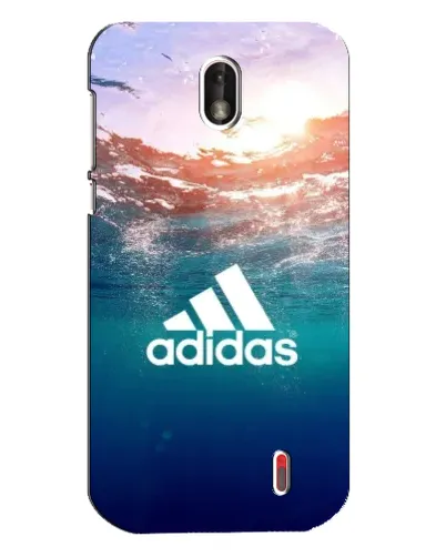 Чехол для Nokia 1 с картинкой «Океанская глубина адидас» Чехол для Nokia 1 с картинкой «Океанская глубина адидас»
