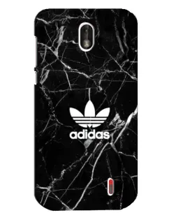 Чехол для Nokia 1 с картинкой «Белый мрамор Adidas»