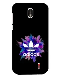 Чехол для Nokia 1 с картинкой «Взрыв красок Adidas»