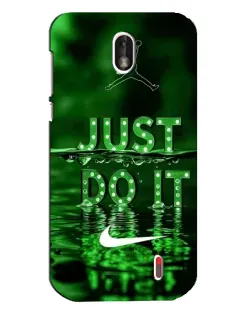Чохол для Nokia 1 з картинкою «Зелений неоновий Nike» Чохол для Nokia 1 з картинкою «Зелений неоновий Nike»