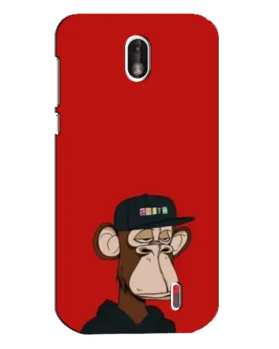 Чехол для Nokia 1 с картинкой «Bored Ape — красный фон» Чехол для Nokia 1 с картинкой «Bored Ape — красный фон»
