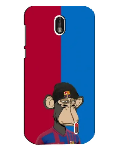 Чехол для Nokia 1 с картинкой «Bored Ape — фанат Барсы» Чехол для Nokia 1 с картинкой «Bored Ape — фанат Барсы»