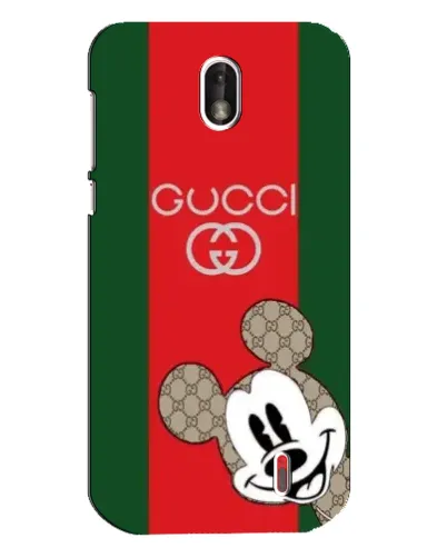 Чехол для Nokia 1 с картинкой «Gucci — полосы и Микки» Чехол для Nokia 1 с картинкой «Gucci — полосы и Микки»