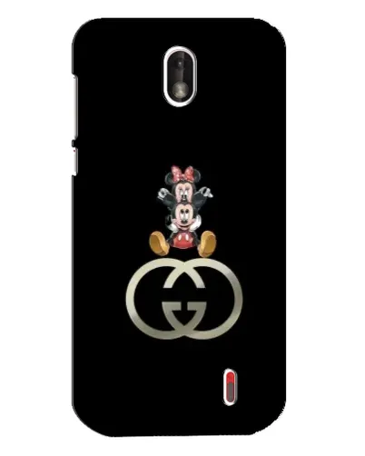 Чехол для Nokia 1 с картинкой «Минни Маус на лого» Чехол для Nokia 1 с картинкой «Минни Маус на лого»