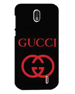 Чехол для Nokia 1 с картинкой «Gucci — красный логотип»