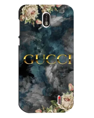 Чехол для Nokia 1 с картинкой «Абстрактные цветы Gucci» Чехол для Nokia 1 с картинкой «Абстрактные цветы Gucci»