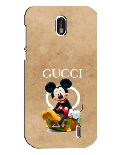 Чехол для Nokia 1 с картинкой «Микки Маус Gucci — крафт» Чехол для Nokia 1 с картинкой «Микки Маус Gucci — крафт»
