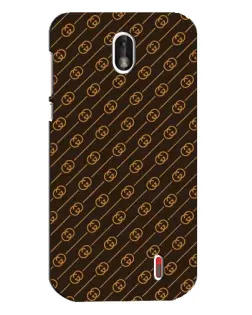 Чехол для Nokia 1 с картинкой «Gucci — золотые диагонали»