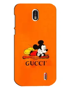 Чехол для Nokia 1 с картинкой «Микки Маус Gucci — оранж» Чехол для Nokia 1 с картинкой «Микки Маус Gucci — оранж»