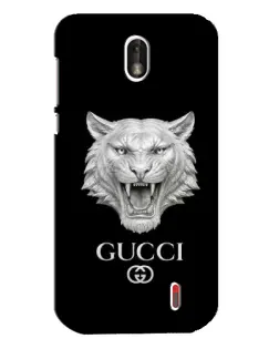 Чехол для Nokia 1 с картинкой «Gucci — серебряный лев» Чехол для Nokia 1 с картинкой «Gucci — серебряный лев»
