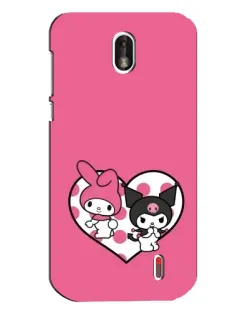 Чохол для Nokia 1 з картинкою «Kuromi та My Melody» Чохол для Nokia 1 з картинкою «Kuromi та My Melody»