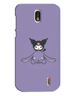 Чохол для Nokia 1 з картинкою «Kuromi на ліловому фоні» Чохол для Nokia 1 з картинкою «Kuromi на ліловому фоні»