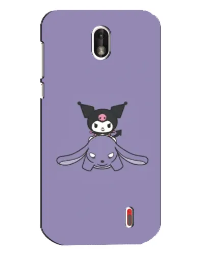 Чехол для Nokia 1 с картинкой «Kuromi на лиловом фоне» Чехол для Nokia 1 с картинкой «Kuromi на лиловом фоне»