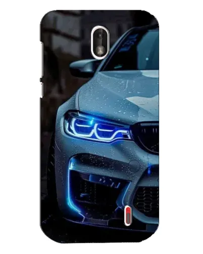 Чехол для Nokia 1 с картинкой «Взгляд BMW с синими фарами» Чехол для Nokia 1 с картинкой «Взгляд BMW с синими фарами»