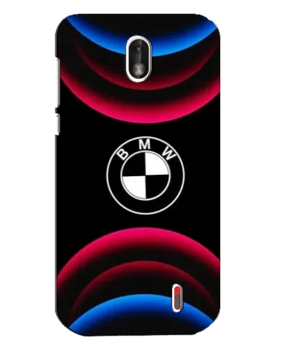Чехол для Nokia 1 с картинкой «Логотип BMW и неоновые дуги» Чехол для Nokia 1 с картинкой «Логотип BMW и неоновые дуги»