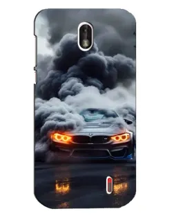 Чехол для Nokia 1 с картинкой «BMW в дыму»