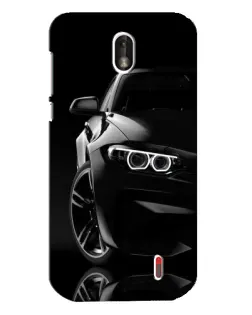 Чохол для Nokia 1 з картинкою «Чорна BMW — профіль»