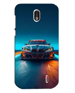Чохол для Nokia 1 з картинкою «BMW — вогні неону»