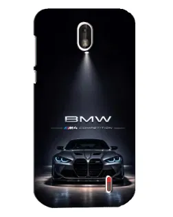 Чохол для Nokia 1 з картинкою «BMW крізь нічне місто»