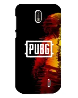 Чехол для Nokia 1 с картинкой «Яркий логотип PUBG»