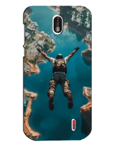 Чехол для Nokia 1 с картинкой «PUBG — свободное падение» Чехол для Nokia 1 с картинкой «PUBG — свободное падение»
