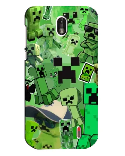 Чохол для Nokia 1 з картинкою «Кріпери Minecraft» Чохол для Nokia 1 з картинкою «Кріпери Minecraft»