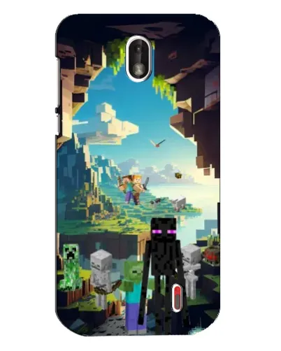 Чохол для Nokia 1 з картинкою «Ендермен у лісі» Чохол для Nokia 1 з картинкою «Ендермен у лісі»