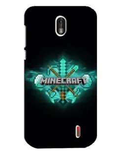 Чохол для Nokia 1 з картинкою «Minecraft Diamond лого»