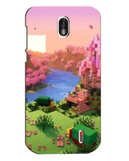 Чохол для Nokia 1 з картинкою «Рожеве дерево Minecraft»