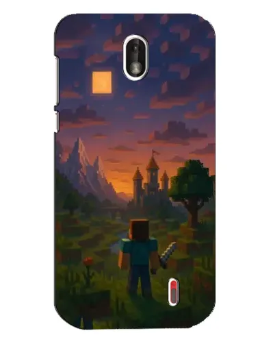 Чохол для Nokia 1 з картинкою «Стів біля вежі» Чохол для Nokia 1 з картинкою «Стів біля вежі»