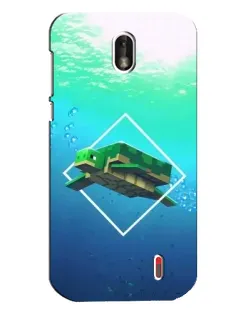 Чохол для Nokia 1 з картинкою «Черепаха Minecraft»